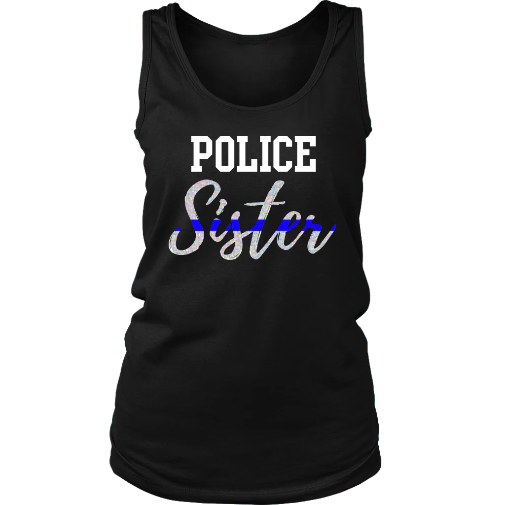 Women's Police Sister Tank Tops - Image 7