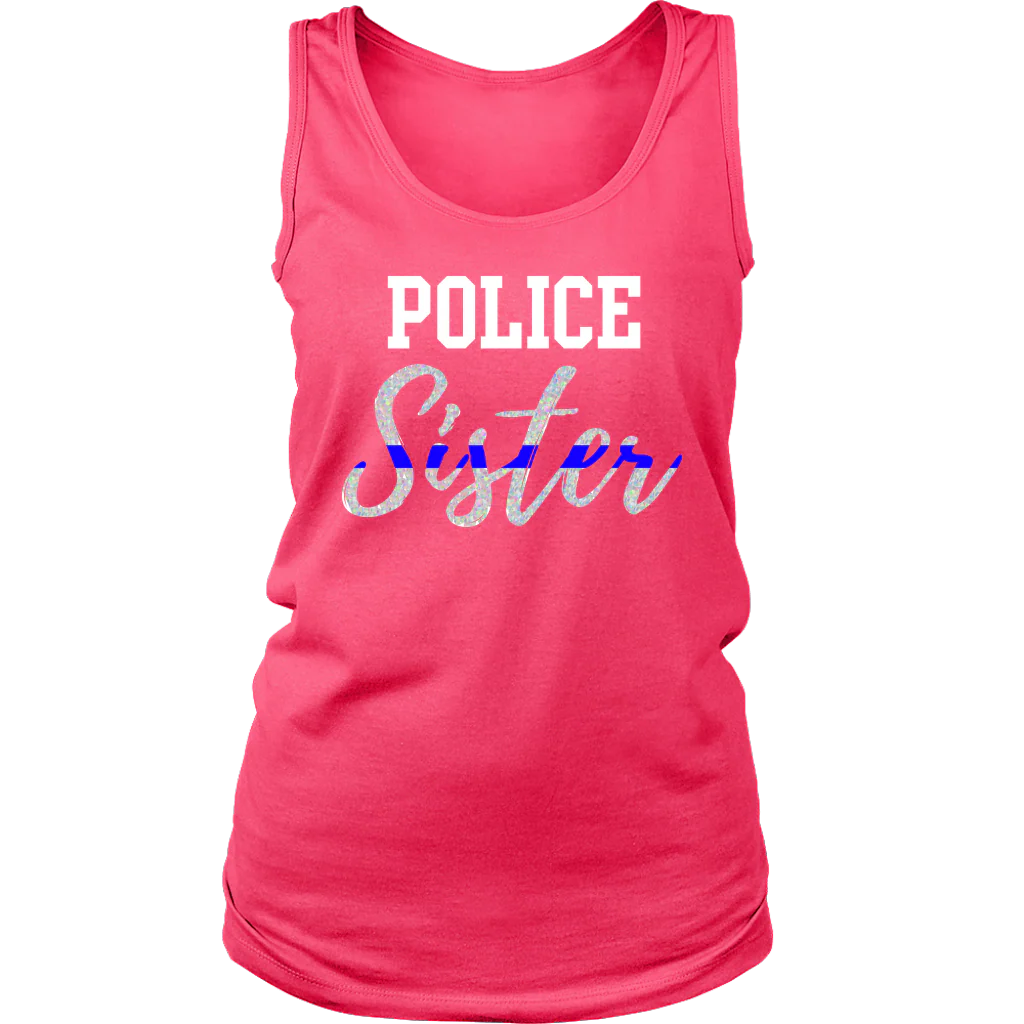 Women's Police Sister Tank Tops - Image 9