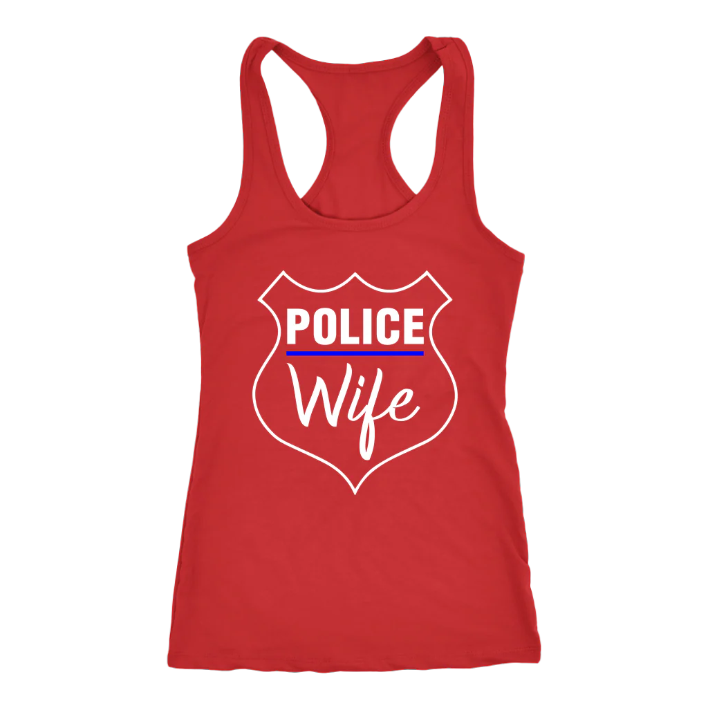 Women's Police Wife Tank Top - Image 3