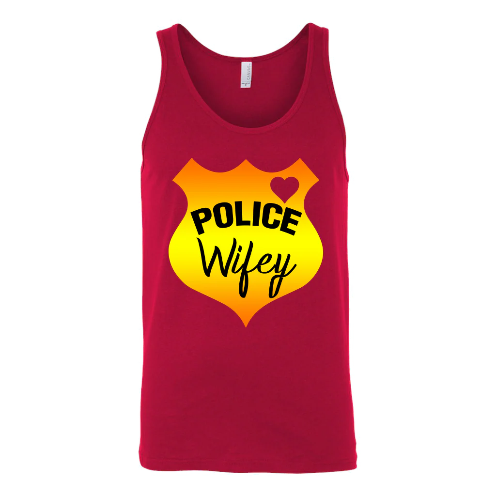 Women's Police Wifey Shield Tank Top - Image 10