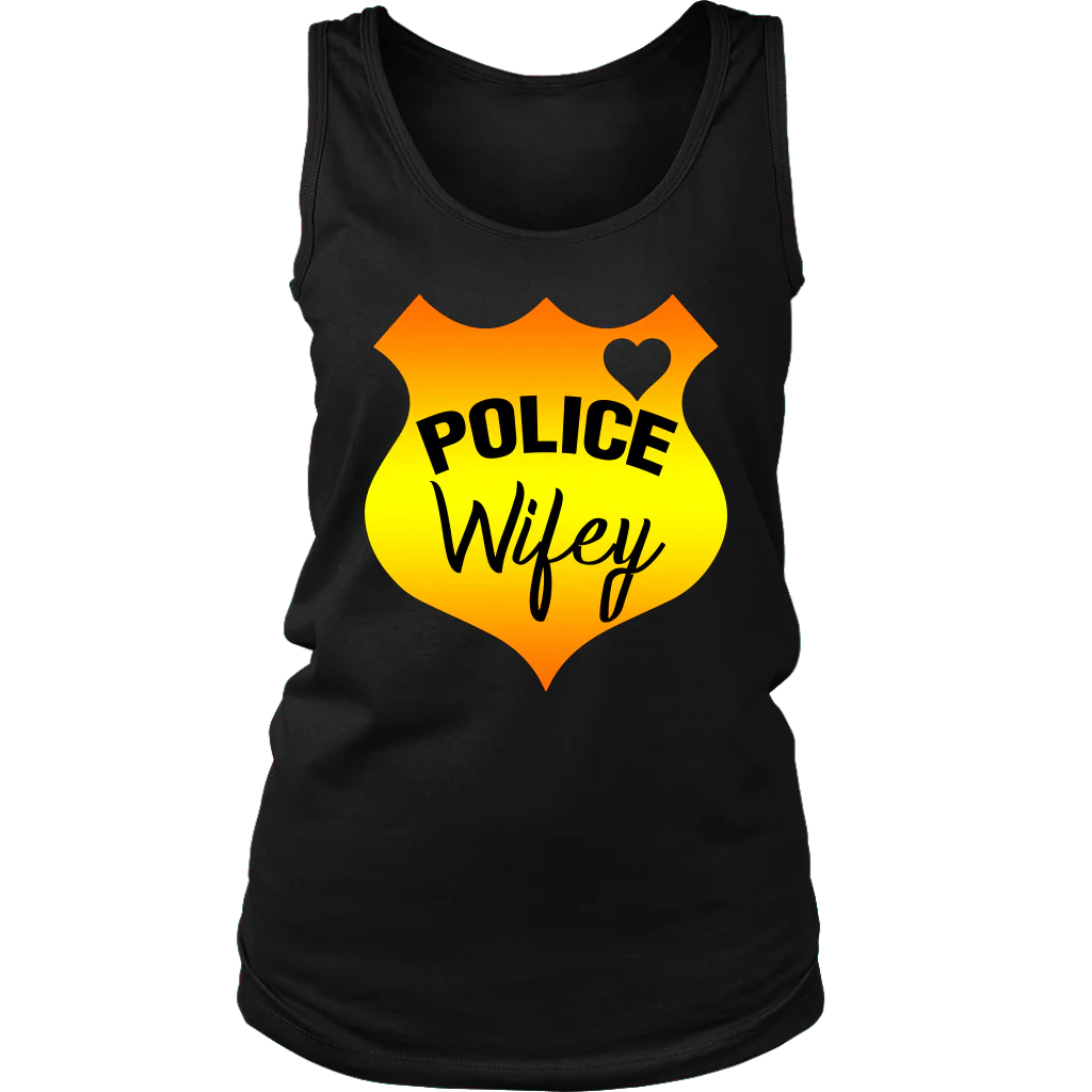 Women's Police Wifey Shield Tank Top - Image 12
