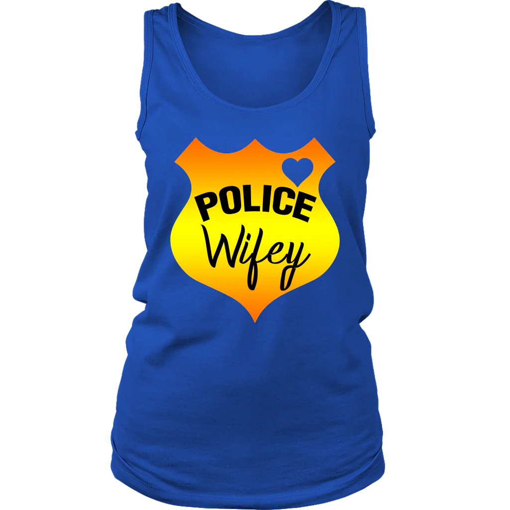 Women's Police Wifey Shield Tank Top - Image 13