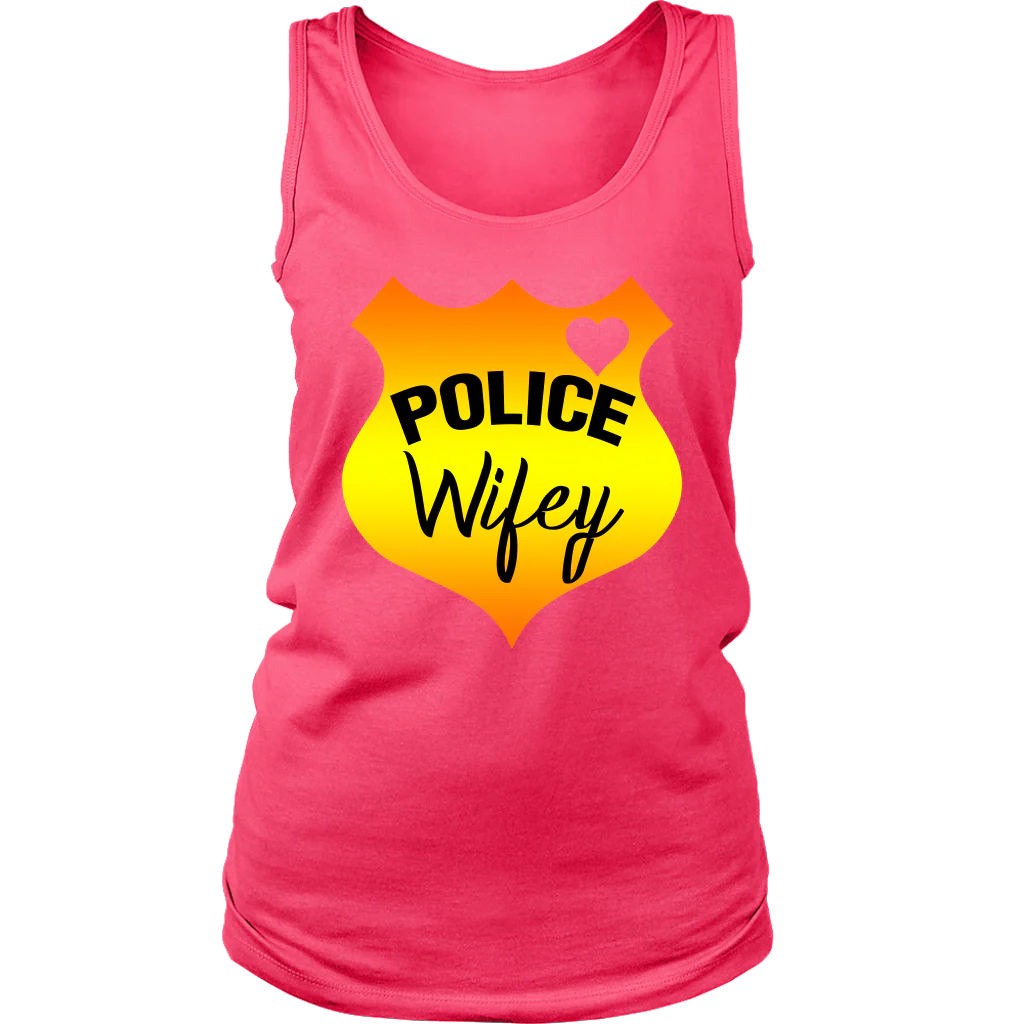 Women's Police Wifey Shield Tank Top - Image 14
