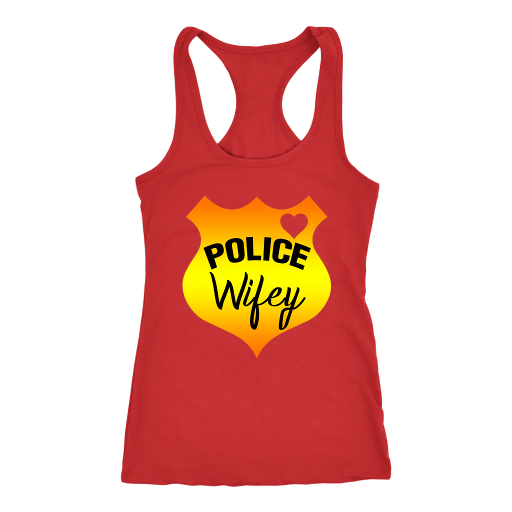 Women's Police Wifey Shield Tank Top - Image 4