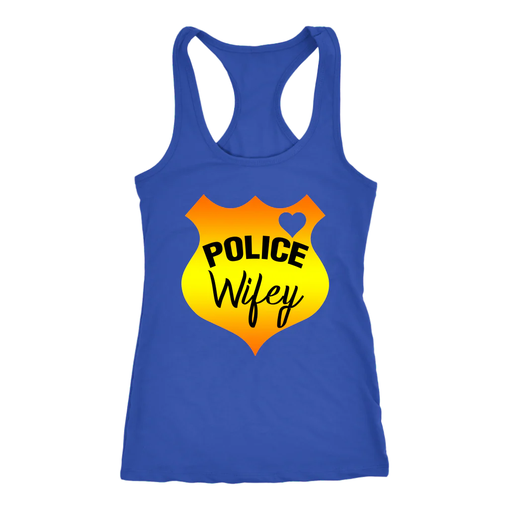 Women's Police Wifey Shield Tank Top - Image 5